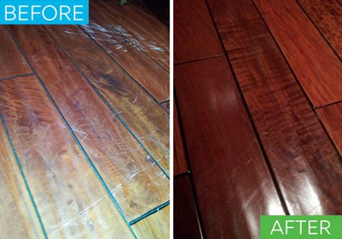 Hardwood Floor Deep Cleaning