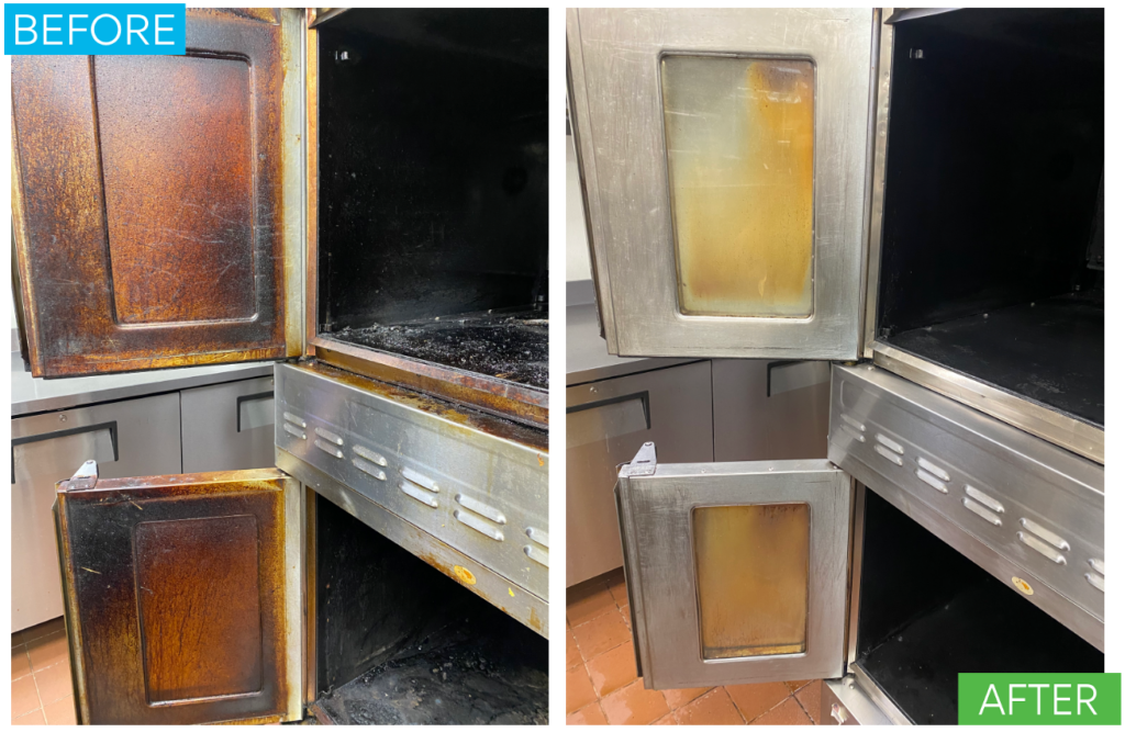 Oven Doors Deep Cleaned